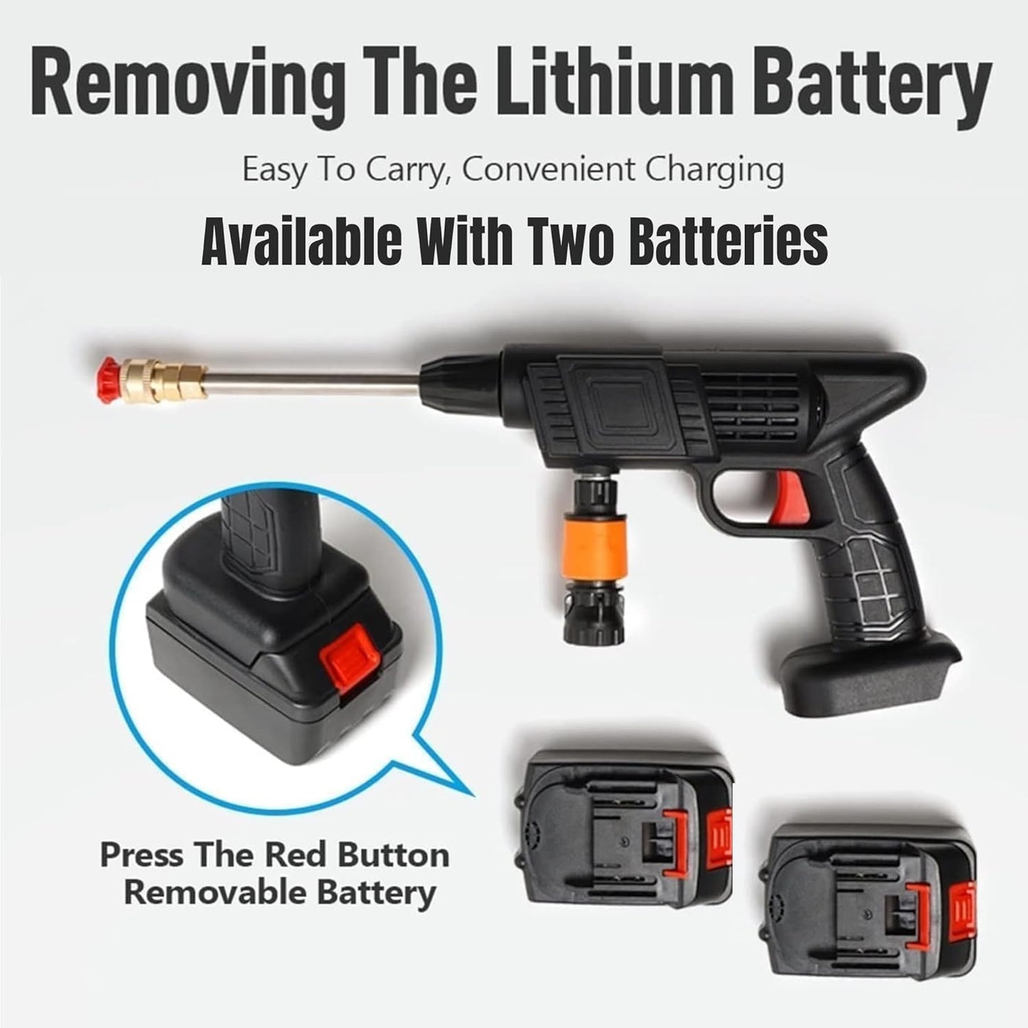 Portable High-Pressure Cleaning Gun